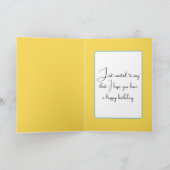 Verjaardagschuur in veld met wilde bloemen kaart (Binnen)