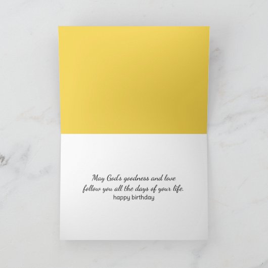 Verjaardagschuur in wildebloemenveld kaart (Binnen)