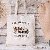 verjaardagsclub | Oerwoud Dier Kinder Naam Tote Bag