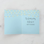 Verjaardagsconcert menigte met hartvormig teken kaart (Binnen)