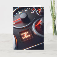 Verjaardagscontrole Motor Light Humor