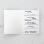 Verjaardagscoupons voor mama - Multiculturele meis Kaart (Binnen)