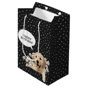 verjaardagscourant Golden Retriever in dagscènes Medium Cadeauzakje