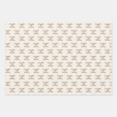 Verjaardagscrème naam script minimalist inpakpapier vel (Voorkant 2)
