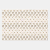 Verjaardagscrème naam script minimalist inpakpapier vel (Voorkant 3)