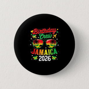 Verjaardagscrew Jamaica 2026 Verjaardagsfamilierei Ronde Button 5,7 Cm