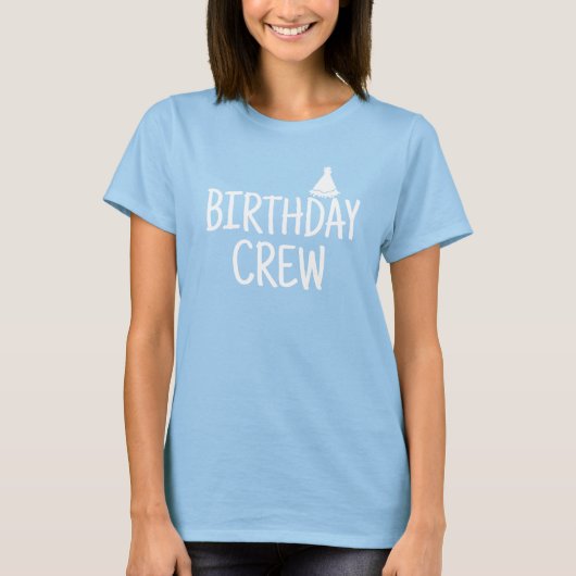 Verjaardagscrew T-shirt (Voorkant)