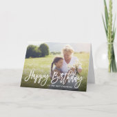 Verjaardagscript overlay fotokaart voor oma kaart (Voorkant)