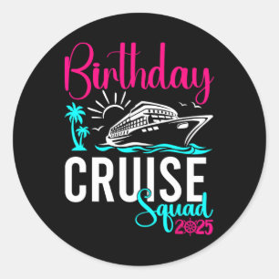 Verjaardagscruise 2025 Familie Groep Vrienden Vaka Ronde Sticker