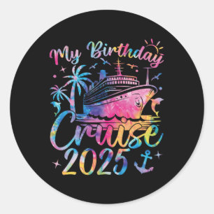 Verjaardagscruise 2025 Familievakantie Uni-Adults Ronde Sticker