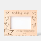 Verjaardagscruise Laten we samen herinneringen mak Gegraveerde Lijstjes (Voorkant)