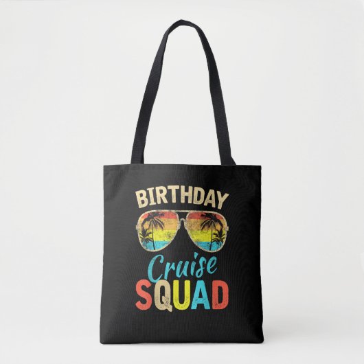 Verjaardagscruise-team Tote Bag (Voorkant)