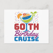 Verjaardagscruise van 60 jaar Cruisen van 60 jaar  Briefkaart (Voorkant)