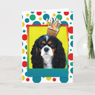 Verjaardagscupcake - Cavalier - Tri-Color Kaart