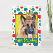 Verjaardagscupcake - Duitse Herder - Kans Kaart (Voorkant)