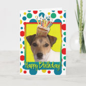 Verjaardagscupcake - Jack Russell Kaart (Voorkant)