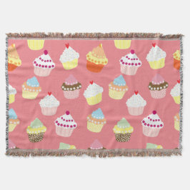 Verjaardagscupcakes met lekkere decoratie deken