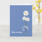 verjaardagsdagsboekje op stippen kaart (Gele Bloem)