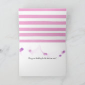 verjaardagsdagsdagsdagsdags op roze streep kaart (Binnen)
