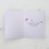 verjaardagsdagsdagsmaaltijd met bellenreflectie kaart (Binnen)