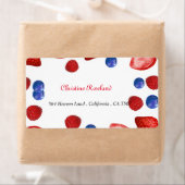 verjaardagsdagsfeest van Berry Themes Etiket (Insitu)