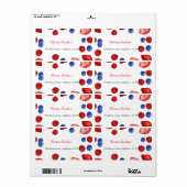 verjaardagsdagsfeest van Berry Themes Etiket (Full Sheet)