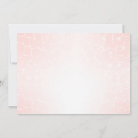 verjaardagsdagsuitnodiging voor zeemeerminnen en s kaart (Achterkant)