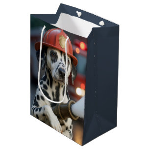 Verjaardagsdalmatiër met brandslang medium cadeauzakje