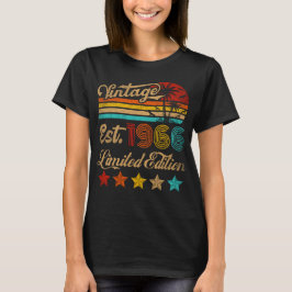 Verjaardagsdecoratie 60ste verjaardag Vintage 1966 T-shirt