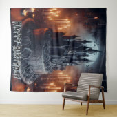 Verjaardagsdecoraties Kasteeltaart Gotische Banner Wandkleed (In Situ (horizontaal))