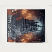 Verjaardagsdecoraties Kasteeltaart Gotische Banner Wandkleed (Voorkant (horizontaal))