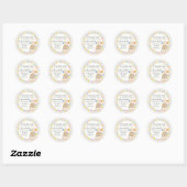 Verjaardagsdessert met Confetti Ronde Sticker (Vel)