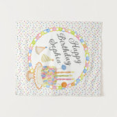 Verjaardagsdessert met Confetti Wandkleed (Voorkant (horizontaal))
