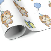 Verjaardagsdier Leuk Guinee Pig Kind Verjaardagsfe Cadeaupapier (Rol Hoek)