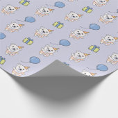 Verjaardagsdier Leuke Polar Beer Kind Verjaardagsf Cadeaupapier (Hoek)