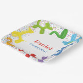 VERJAARDAGSDIEREN BALLONNEN PAPIEREN BORDJE (Gebogen)