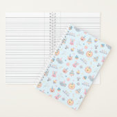 Verjaardagsdieren Blauw Notitieboek (Binnen)