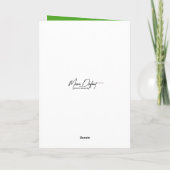 Verjaardagsdillaugurk in een stoel kaart (Achterkant)