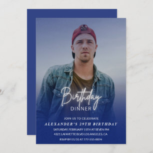 Verjaardagsdiner 29e verjaardagsuitnodiging Foto M Kaart
