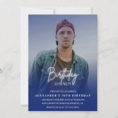 Verjaardagsdiner 36e verjaardagsuitnodiging Foto M Kaart (Voorkant)