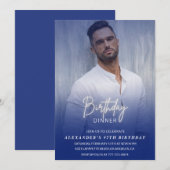 Verjaardagsdiner 47e verjaardagsuitnodiging Foto M Kaart (Voorkant / Achterkant)