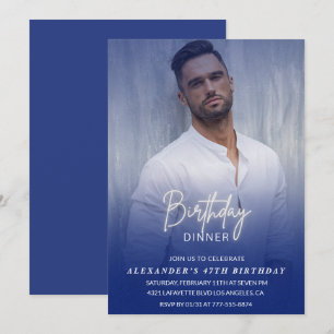 Verjaardagsdiner 47e verjaardagsuitnodiging Foto M Kaart