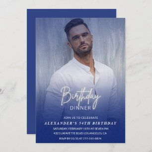 Verjaardagsdiner 54e verjaardagsuitnodiging Foto M Kaart