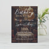 verjaardagsdiner kaart (Staand voorkant)