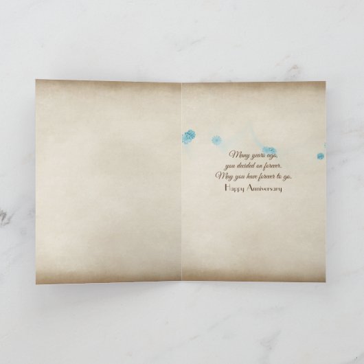 verjaardagsdoopvont altijd op getextureerd bruin kaart (Binnen)