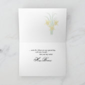 Verjaardagsdoos lelie, bloemen kaart (Binnen)