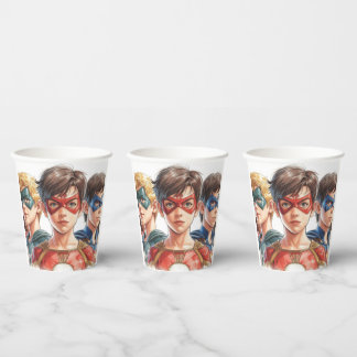 Verjaardagsdrinkbeker met foto van uw kind papieren bekers