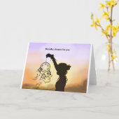 Verjaardagsdromen Kaart (Gele Bloem)