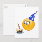 verjaardagsemoji briefkaart (Voorkant / Achterkant)