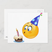 verjaardagsemoji briefkaart (Voorkant / Achterkant)